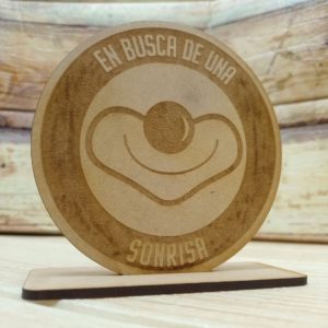 Mini reconocimiento grabado en MDF de 3 milímetros